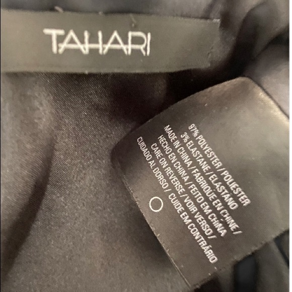 Tahari sz 4 sleeveless multicolor faux wrap dress - Picture 2 of 4